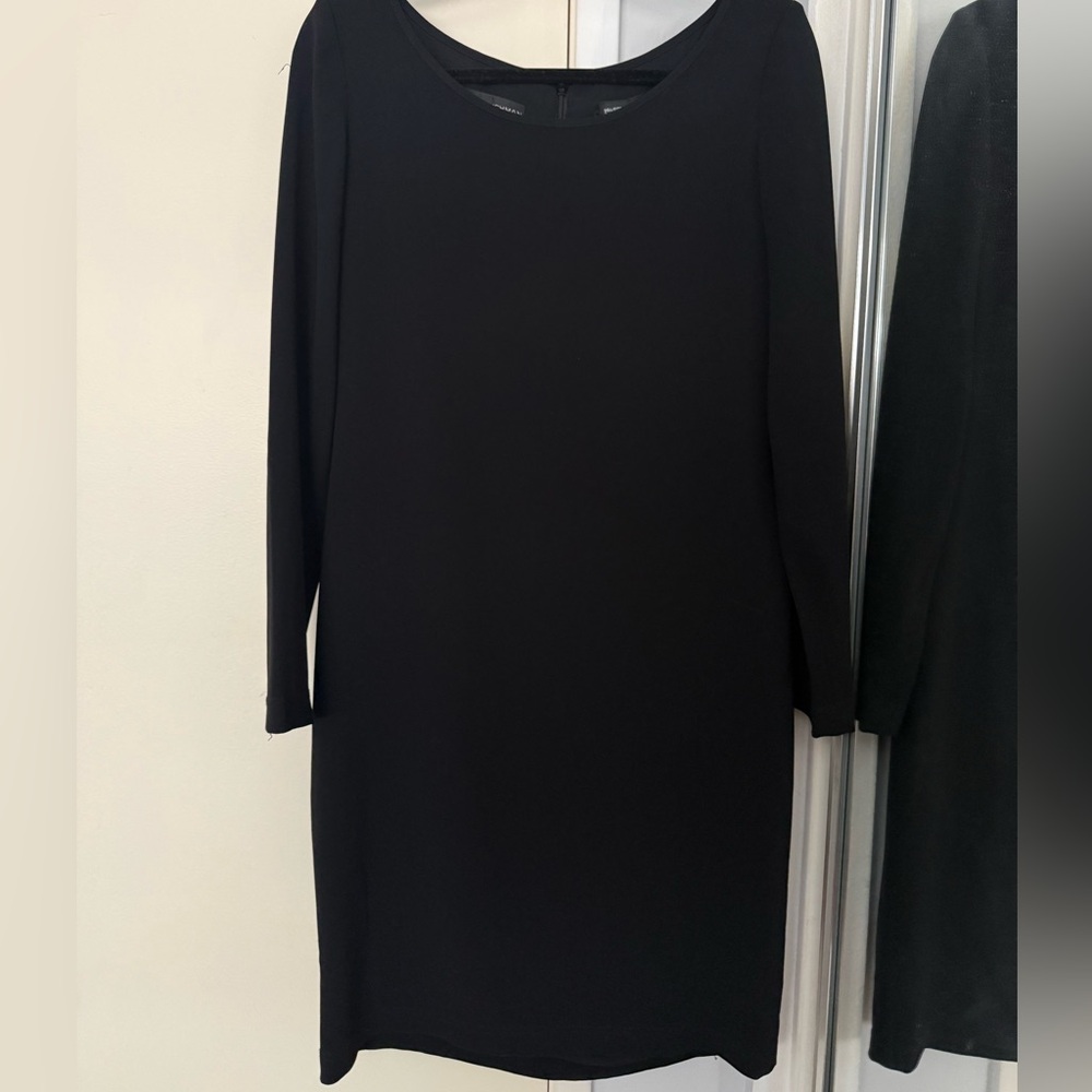 Dana Buchman Classic Black Long Sleeve Dress